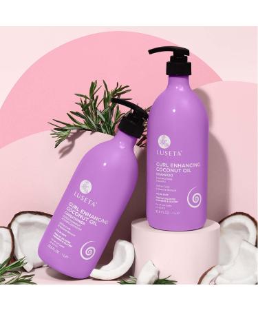 Luseta Curly Hair Shampoo & Conditioner Set - Define Curls Restore Bounce with Coconut Oil Moisturizing Color Safe Sulfate Free - International Shipping Available - Buy Online on SooperMarket.com