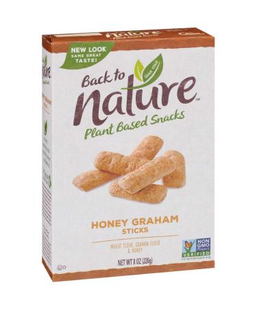 Back to Nature Non-GMO Cookies, Honey Graham Stick, 8 Ounce