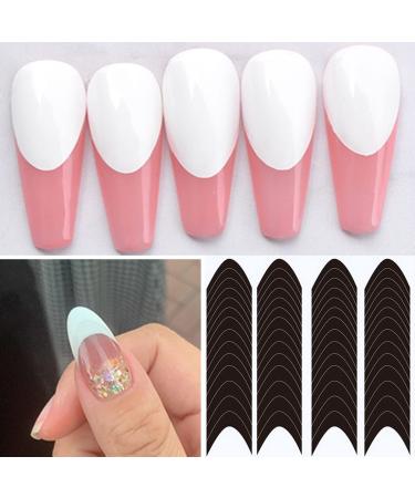 French Manicure Nail Stickers - 6 Sheets French Tip Nail Guides for DIY Nail Art - Buy Online on SooperMarket.com