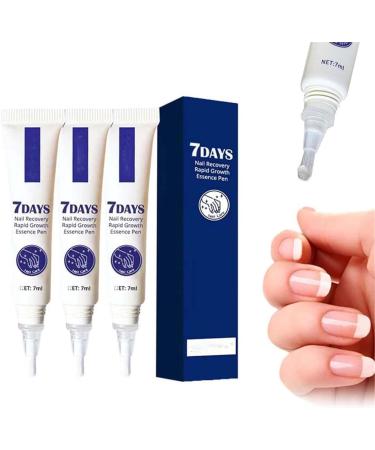 Aumude 7 Days Nail Recovery Rapid Growth Essence Pen 7 Days Nail Growth and Strengthening Serum Nail Growth Essence Pen Nail Repair Essence Nail Repair Solution for Thin Nails and Growth (3PCs) 3 pieces