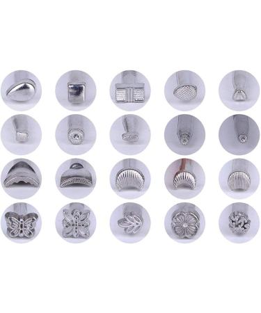 BANYOUR 20PCS Leather Stamping Set for DIY Saddle Making & Craft Stamps - Leather Carving Tools & Hammer - Buy Online on SooperMarket.com