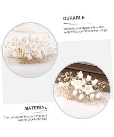 Mikinona Bridal Hair Comb Bridal Headpieces Bridal Hair Accessories Wedding Headpiece Hair Accessories for Women Wedding Hair Comb Flower Hair Accessories Headpiece for Women Comb Headpiece - Buy Online on SooperMarket.com