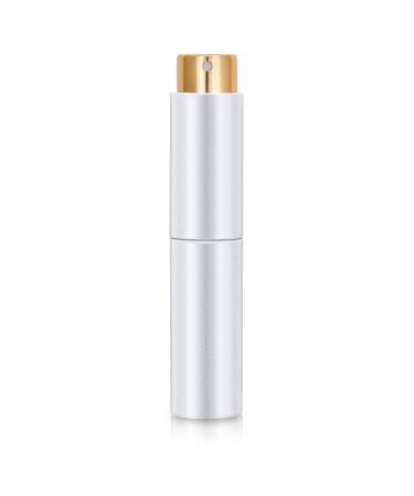 10ml Portable Refillable Perfume Spray Bottle with Funnel Filler and Refill Pump for Outdoor Travel (White)