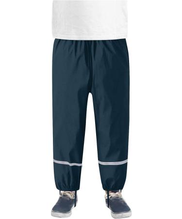 Kids Waterproof Windproof Breathable Rain Pants - Size 12 Dark Blue - Buy Online on SooperMarket.com