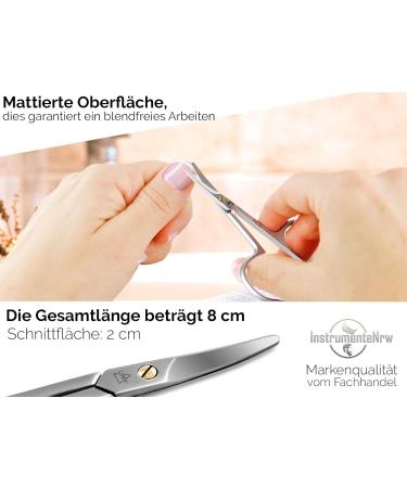 Professional Stainless Steel Nail Scissors - Rounded Tips Extra Sharp & Curved - 8 cm Pedicure Manicure Tool for Precision Cutting - Buy Online on SooperMarket.com