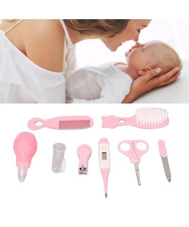 Baby Healthcare Grooming Kit: Nose Cleaner, Nail Clippers, Scissors, Toothbrush, Comb - 8Pcs - Buy Online on SooperMarket.com