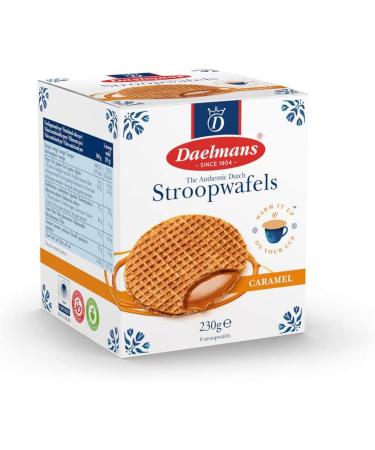Daelmans Stroopwafels - Caramel Wafers - 230 gram per Cube Box - Authentic Dutch Caramel Waffle - Stroopwaffels 1 - Buy Online on SooperMarket.com