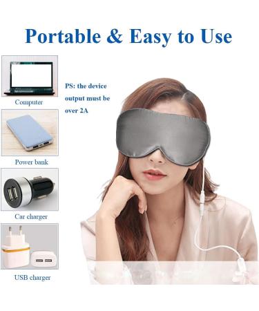 Buy Heated PJYU Silk Eye Mask for Swollen Eyes | Relief for Dry Eyes Blepharitis & Styes | International Shipping - Buy Online on SooperMarket.com