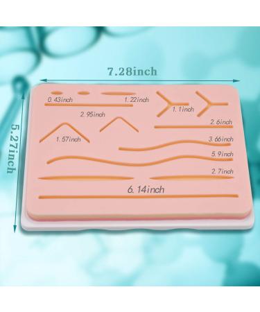 Medarchitect Upgraded 3-Layer Suture Pad with Wounds - Anti-Slip Base - Durable for Suturing Practice - Buy Online on SooperMarket.com
