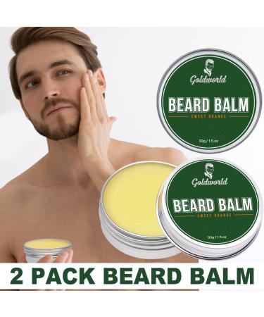Beard Growth and Grooming Kit with Beard Oil and Balm - Christmas Gifts for Men - Orange Beard Kit with Wash, Comb, and Brush - Buy Online on SooperMarket.com