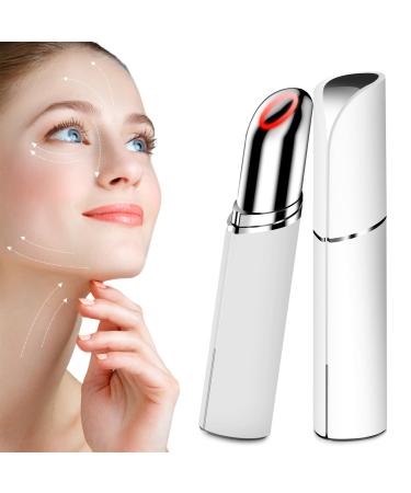Neck Face Massager BUV Face Sculpting Tool 3 Color Modes and Vibration for Facial Massager Mini Led Face Sculpting Device for Skin Care Baby White