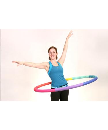 ACU Hoop 4M 4lb Weighted Hula Hoop for Weight Loss Fitness Workout - Rainbow Colors - Buy Online on SooperMarket.com