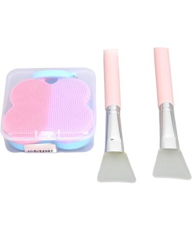 Silicone Cleansing Brush - Pink & Purple Dual-Sided Exfoliating Tool for Women | Gentle Skin Care & Deep Cleaning - Buy Online on SooperMarket.com
