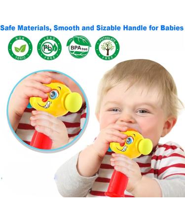 Hola Baby Toys for 1 Year Olds | Music Hammer Rattles & Educational Games | Perfect Birthday Gift for Girls with Light & Sound - Buy Online on SooperMarket.com