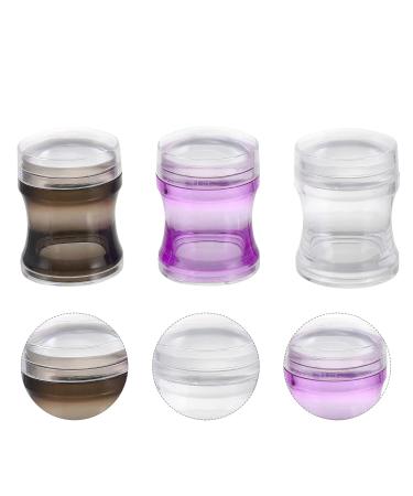 Lurrose 3 Sets Nail Art Silicone Stamp Kit - French Tip Nail Printer & Seal with Frosted Scraper for Perfect Manicures - International Shipping Available - Buy Online on SooperMarket.com