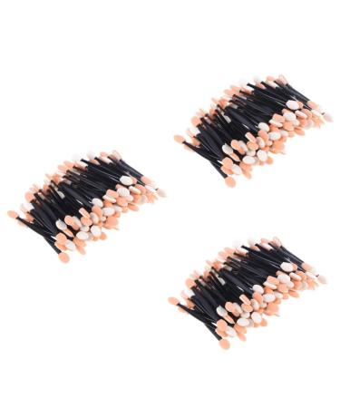 Baluue 300 Pcs Eyeshadow Sponge Makeup Double Ended Makeup Brush Makeup Sponge Brush