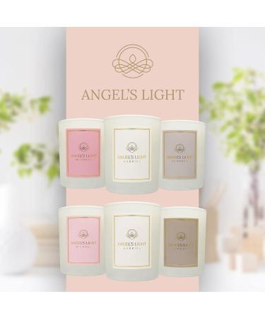 Angels Light Raphael - Luxurious Handmade Fragrance Candle | 270g Natural Soy Wax with Essential Oils | Healing Energy & Joy | Sandalwood Pine Sage Bergamot - Eco-Friendly Wooden Wick - Buy Online on SooperMarket.com