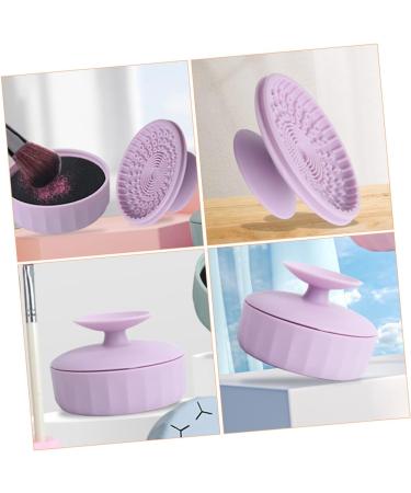 VOSAREA 3pcs Makeup Brush Cleaning Box | Foldable Cleaning Mat & Scrubber for Effortless Brush Care - Shop Internationally - Buy Online on SooperMarket.com