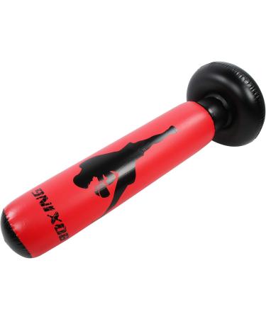 Punching Bag - Black & Red Kickboxing Bag for Taekwondo | Compact Fast Rebound | Fitness & Stress Relief - Buy Online on SooperMarket.com