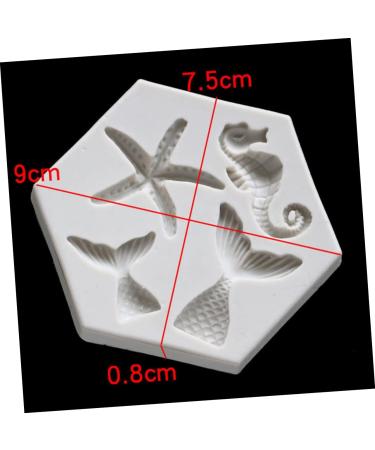 MAGICLULU DIY Baking Mold 6 Pcs Mold Silica Gel Household Polymer Clay Silicone Sweet Mould 9X7.5X0.8CMx3pcs Greyx3pcs - Buy Online on SooperMarket.com