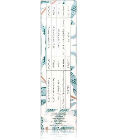 Eyelash Extension Cleanser 60ML Natural Lash Extension Shampoo Strawberry Professional Eyelid Foaming Cleanser Paraben & Sulfate Free Non-lrritating with Salon and Home Care Strawberry 60ml - Buy Online on SooperMarket.com
