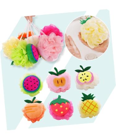 Beavorty 12 Pcs Bath Balls & Shower Poufs - Two-Color Mesh Sponge - Elevate Your Bathing Experience | International Shipping Available - Buy Online on SooperMarket.com