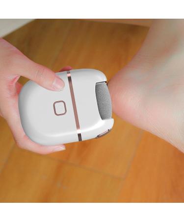 Toseky Electric Foot Scrubber File Rechargeable Foot File with 2 Adjustable Speed Professional Foot Care Pedicure Kits for Home Nail Technicians and Individuals White - Buy Online on SooperMarket.com