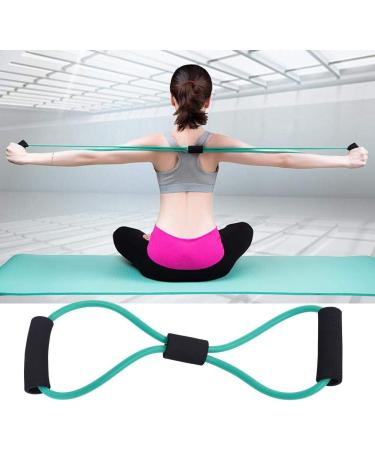 Figure 8 Resistance Band - Arm Back & Shoulder Training Elastic Rope for Home Workouts Yoga & Physical Therapy - Green - Buy Online on SooperMarket.com