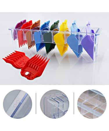Clipper Guard Holder ANGGREK Guide Box Clipper Limit Comb Storage Box Hair Clipper Positioning Caliper Comb Organizer Case(Limit comb box 8 pcs) - Buy Online on SooperMarket.com