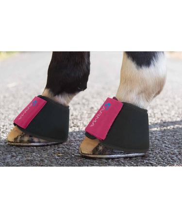 Shires Arma Neoprene Over Reach Boots - Raspberry Cob