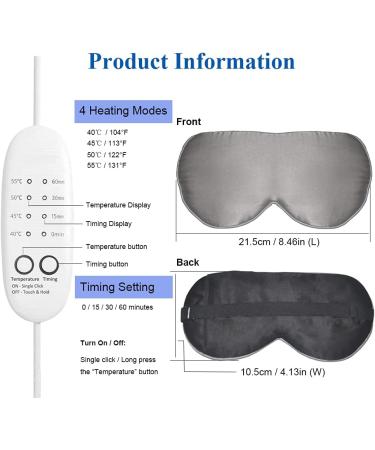 Buy Heated PJYU Silk Eye Mask for Swollen Eyes | Relief for Dry Eyes Blepharitis & Styes | International Shipping - Buy Online on SooperMarket.com