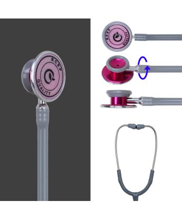 Buy Acoustic Stethoscope for Doctors & Medical Students - Lightweight Flexible Soft Ear Knobs (Grey) | International Shipping Available - Buy Online on SooperMarket.com