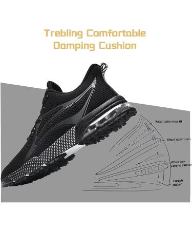 Lamincoa Women's Air Running Shoes - Non Slip Athletic Sneakers, Size 8, Black - Buy Online on SooperMarket.com