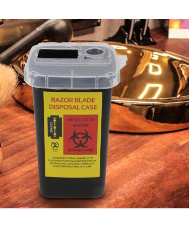 Nolitoy 2-Piece Razor Suitcase Disposal Container - Safe Sharp Object Recycling Box for Hairdressers - Buy Online on SooperMarket.com