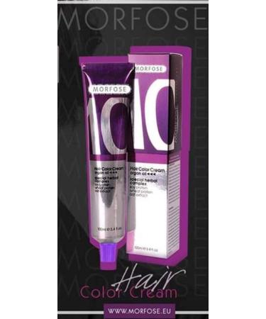 Morfose 10 Professional Hair Colour Cream 100 ml No. 8.11 Intense Light Ash Auburn - Buy Online on SooperMarket.com