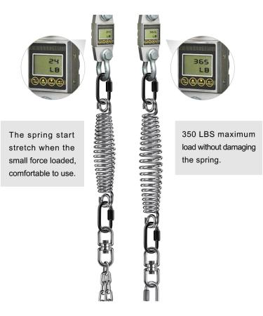 SELEWARE Heavy Boxing Punching Bag Spring Hanging Kit  300LB Capacity Heavy Duty Spring with Swivel & 2 Carabiners  360 Rotational Hanging Accessory for Heavy Boxing Punching Bag With Swivel - B - Buy Online on SooperMarket.com