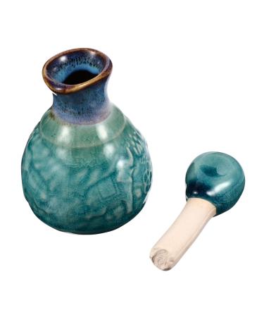 Cabilock 1 Set Aromatherapy Bottle Ceramic Oil Bottle Japanese Soy Sauce Ceramic Essential Oil Perfume for Perfume Ceramic Oil Dispenser Mini Vintage Ceramics Soy Sauce Bottle 9.5X5.5cm Blue