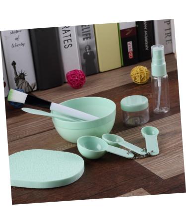 minkissy Makeup makeup tool kit makeup Brush spatulas Puff Soaking Bottle Gauges facial spoon makeup Spray Bottle makeup Bowl makeup mixing large makeup Mask medium Green - Buy Online on SooperMarket.com
