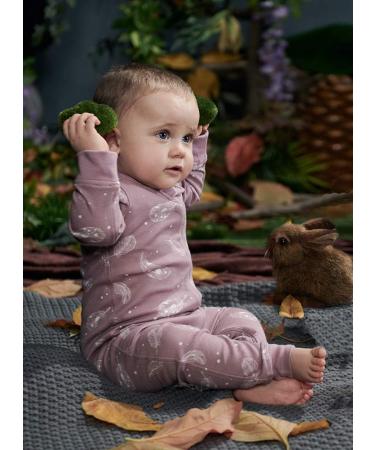 Owlivia Organic Cotton Baby Romper | Zip Up Footless Sleep N Play | Long Sleeve Pyjama (Size Newborn-24 Months) Feather 18-24 Months - Buy Online on SooperMarket.com