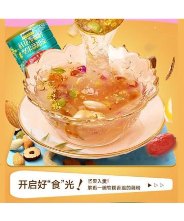 Chinese Rose red Date nut and Lotus Root Powder Soup 500g Instant fragrans nut Lotus Root Powder Healthy Nutrition Substitute Breakfast Chinese Nutrition Breakfast Congee (fragrans 2 cans) fragrans 2 cans - Buy Online on SooperMarket.com