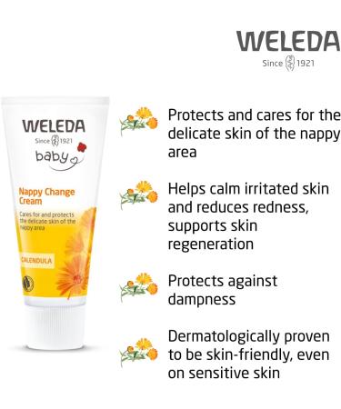 Weleda Baby Calendula Nappy Cream 75ml - Soothing Diaper Rash Relief - Buy Online on SooperMarket.com