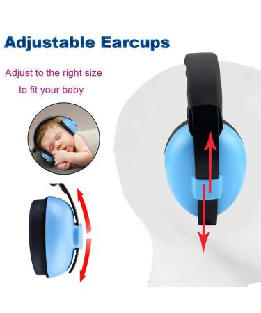 Baby Ear Protection Noise Cancelling Headphones for Kids for 0-3 Years Babies Blue - Buy Online on SooperMarket.com