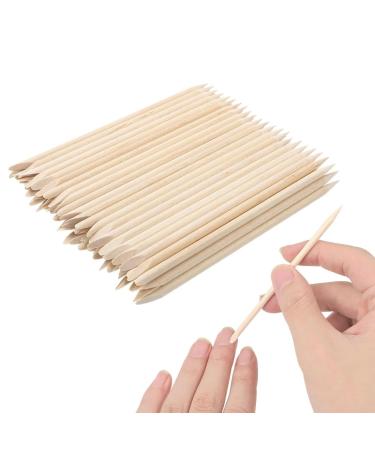 GnHG rose wooden stick manicure 100 pieces of nail shatings made of orange wood the manicure push the manicure back of the cuticle and perfect application of decorations