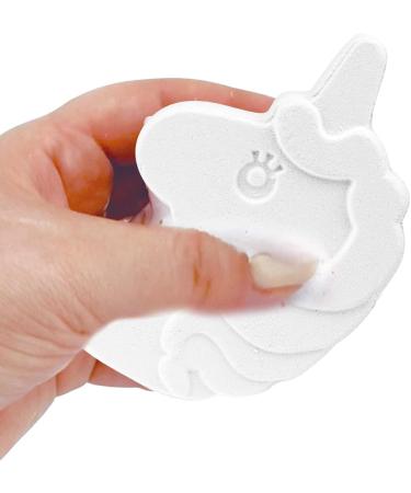 Inkee Foamy Unicorn 6 Pack 6 Bathing Balls for Kids | Unicorn-Shaped Foaming Bombs | Chewing Gum Fragrance & Almond Oil | International Shipping Available - Buy Online on SooperMarket.com