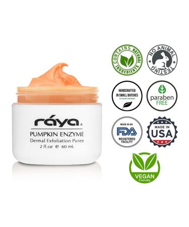 RAYA Pumpkin Enzyme Facial Puree (127) | Gentle Exfoliating Treatment | Reduces Fine Lines & Minimizes Pores - Buy Online on SooperMarket.com