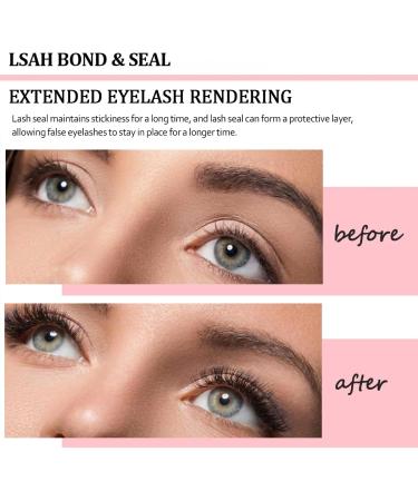 Qiveaory Lash Bond and Seal Kit 4 Pcs DIY Lash Extension with Waterproof Lashe Cluster Glue 72h Hold and Seal Lash Remover Tweezers Portable Eyelash Brush with Cap for Eyelash Extensions Beginners - Buy Online on SooperMarket.com