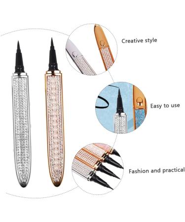 Gogogmee 2pcs Diamond Eyeliner Elf Eyeliner Liquid Eye Liner Makeup Accessories Retouching Pen Eyes 1 count (Pack of 1) Assorted Color - Buy Online on SooperMarket.com