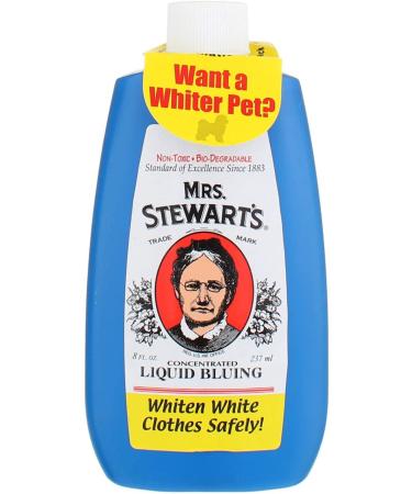Mrs. Stewart's Liquid Bluing 8.0 oz - Pack of 3 | Brighten Whites & Remove Stains | Laundry Essential - Buy Online on SooperMarket.com