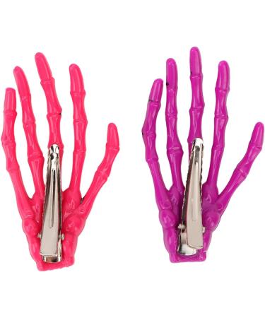 6 Pieces Gothic Skeleton Hands and Bone Hair Clips Fashion Punk Rock Devil Claw Hair Clips Women Girls Hair Accessories - Buy Online on SooperMarket.com
