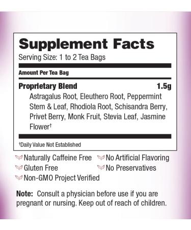 Bravo Tea Energy & Stamina - Caffeine-Free Herbal Tea | 20 Bags - Buy Online on SooperMarket.com